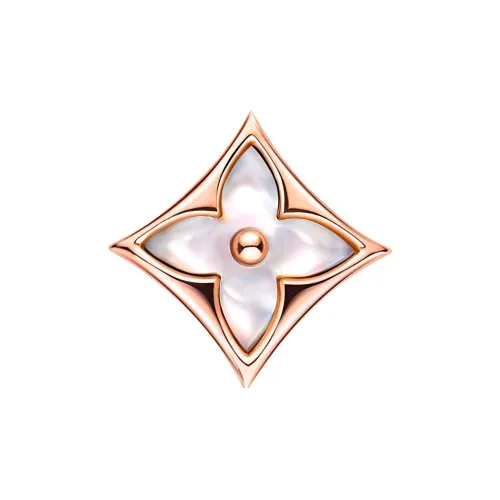 LOUIS VUITTON Color Blossom Star Ear Stud Pink Gold And White Mother-of-Pearl - Per Unit