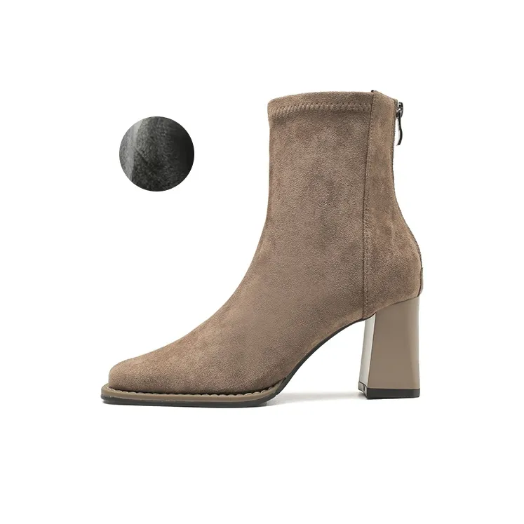 TADSW Ankle Boots Women's Khaki/Black-0