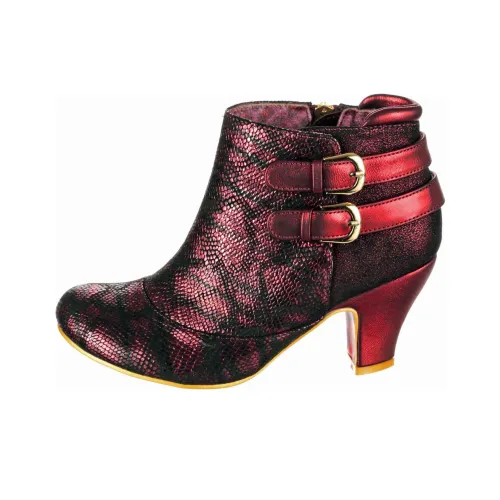 IRREGULAR CHOICE Think About It Ankle Boots 7.2cm Women's Red