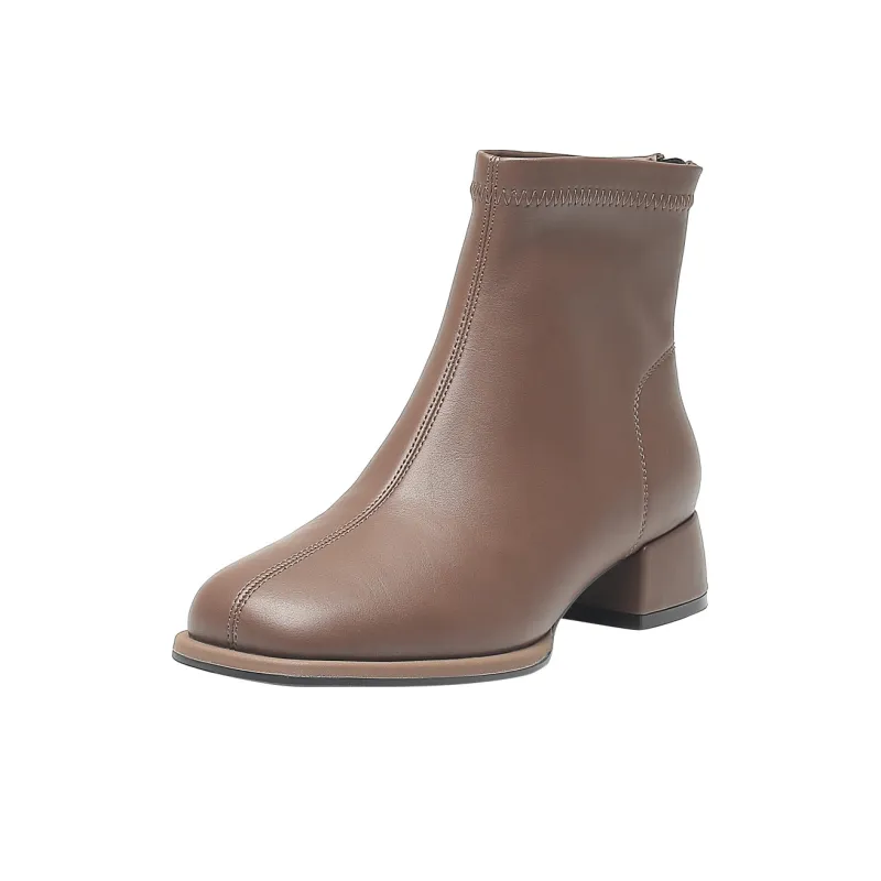 DUSTO Ankle Boots Women's Black/Coffee-4