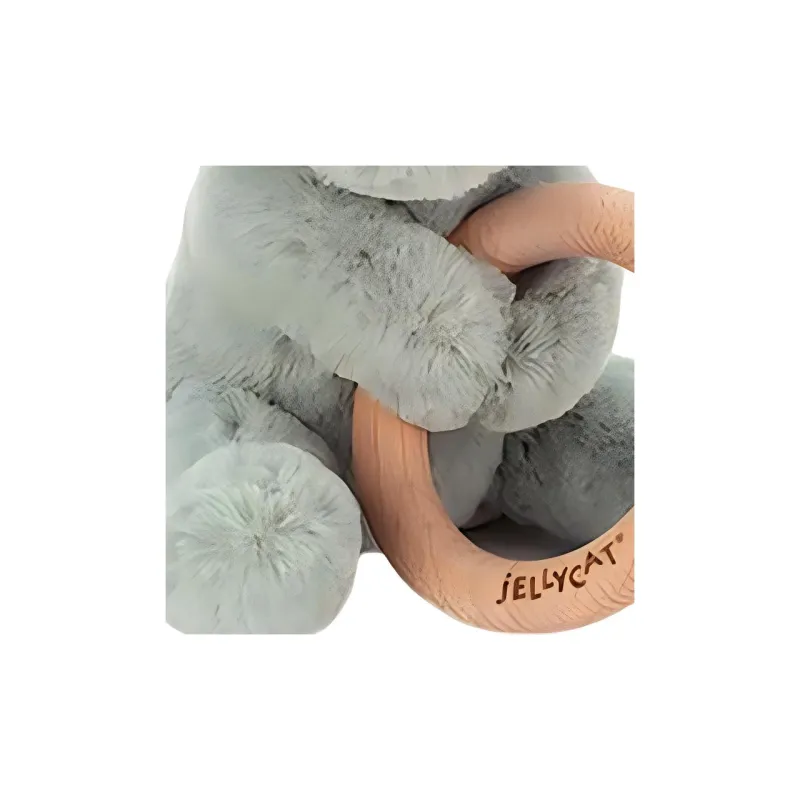 JELLYCAT Dinosaur Series Wooden Ring Dolls Plush Doll 14cm Height-3