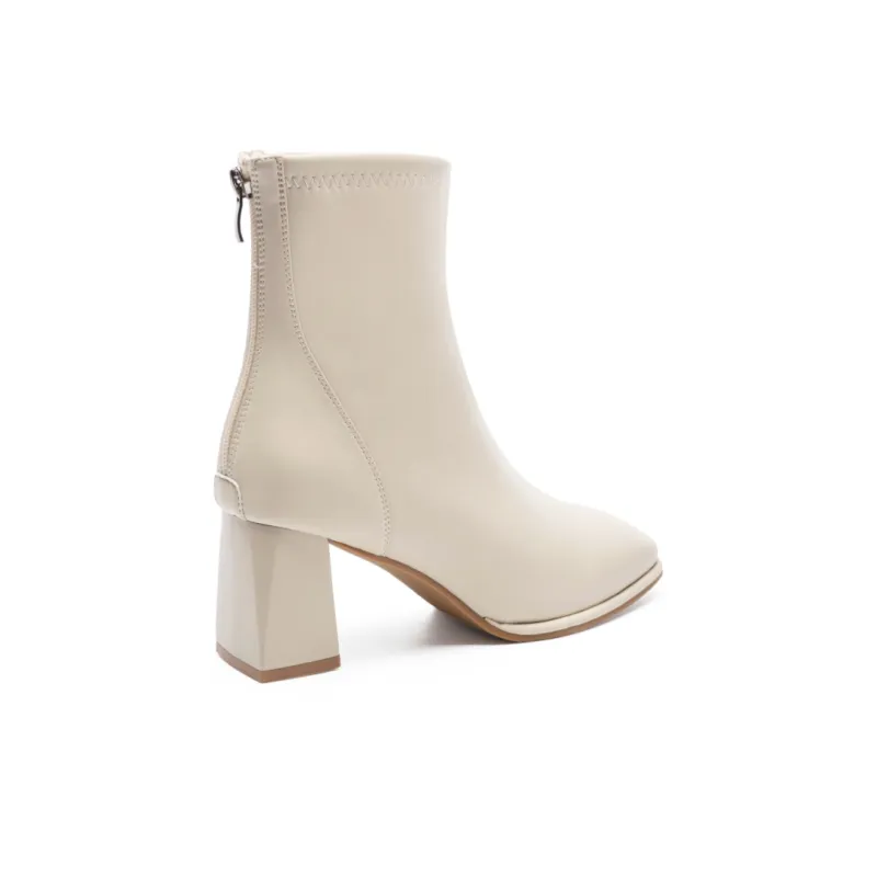 ZHR Ankle Boots Women's Black/Milk Tea/Beige-17