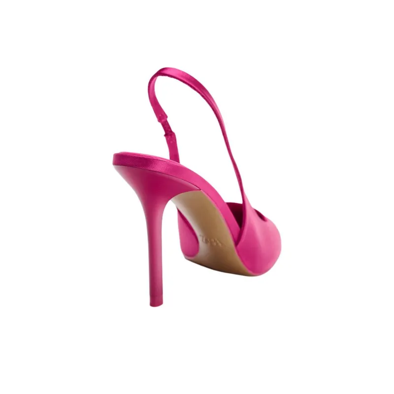 ZARA Slim Heel High Heels 9.5cm Women's Pink-4