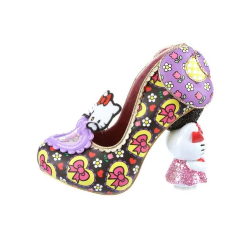IRREGULAR CHOICE 하이힐 블랙 퍼플 여성