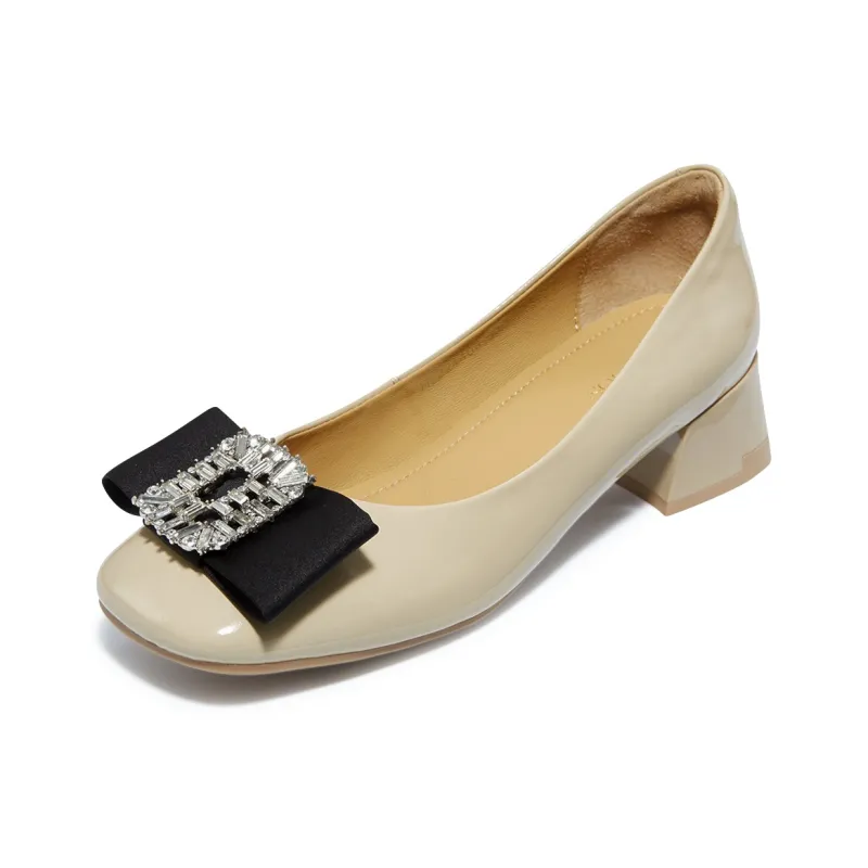 HARSON Chunky Heel High Heels 4cm Women's-1