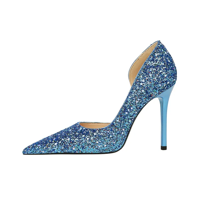 QITUMAUL Slim Heel High Heels 10.5cm Women's-19