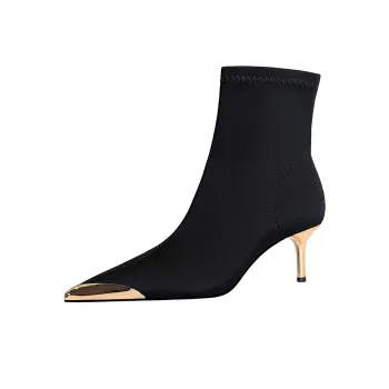 QITUMAUL Ankle Boots Women's Black