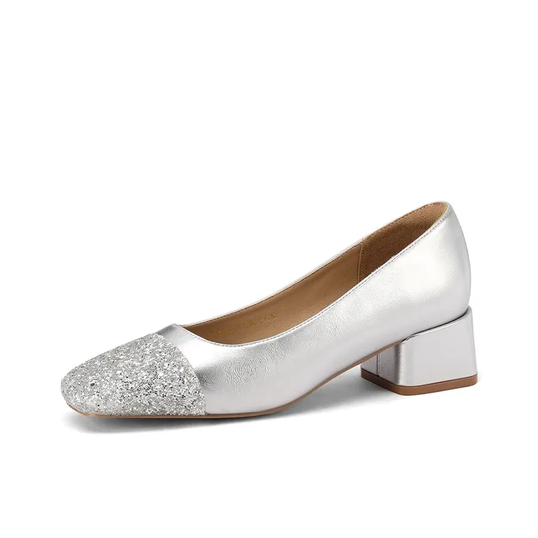 Mulinsen Block Heel High Heels 4CM Women's-0