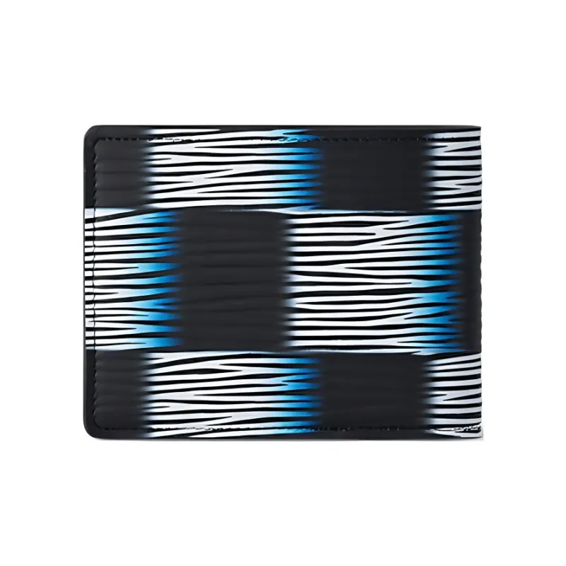 LOUIS VUITTON Slender Leather Wallet Men's Deep Blue & White-3