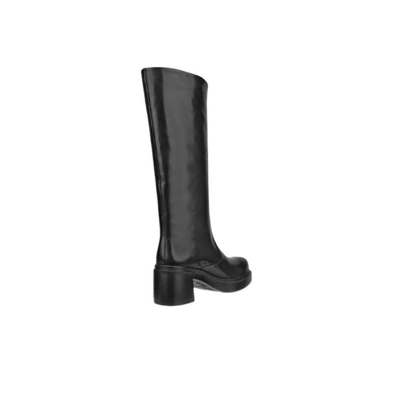 Ecco Metropole Seoul 45 Knee high Boots 4.5cm Women's Black-2