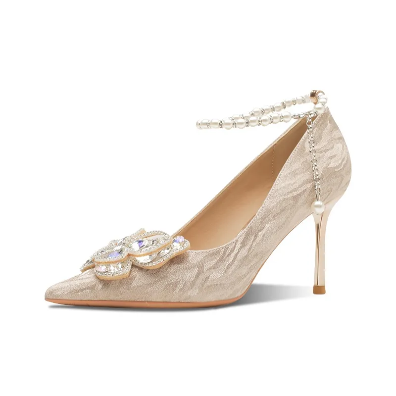 Ainer cat Gilded Butterfly Dream Slim Heel High Heels 8cm Women's-6