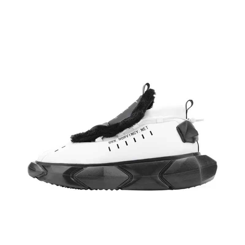 NORVINCY Snow Boots Unisex Black White-0