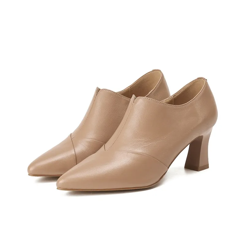 VEDULLAR Chunky Heel High Heels 6.5cm Women's-5