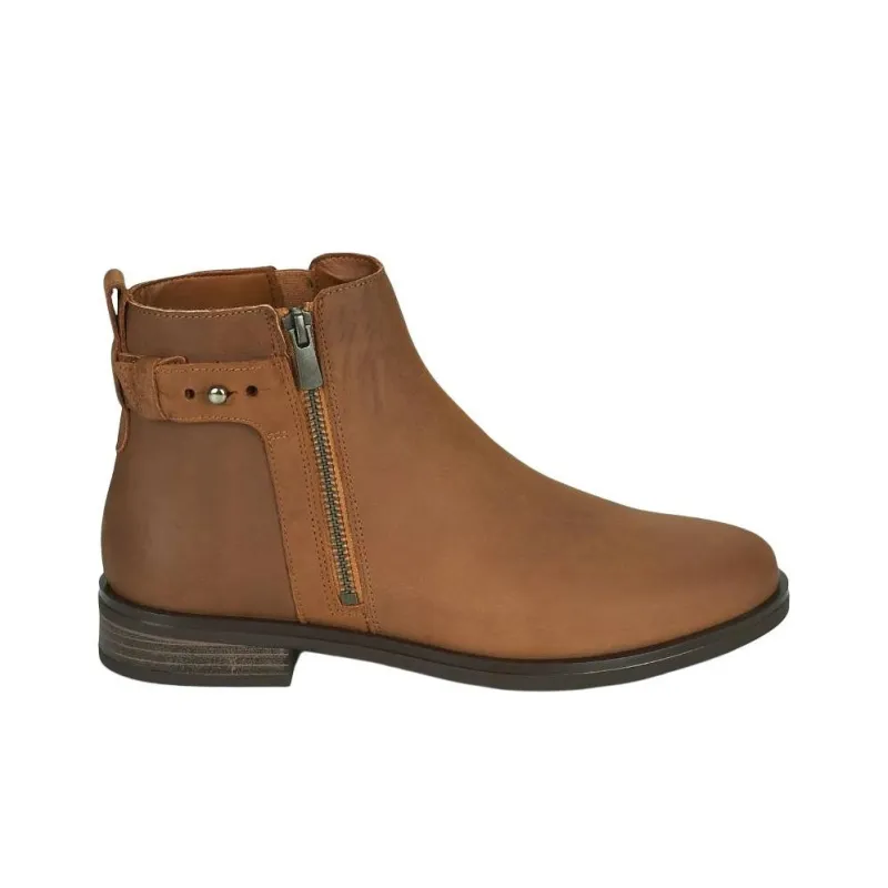 Clarks Memi Lo Ankle Boots 3cm Women's Brown-1