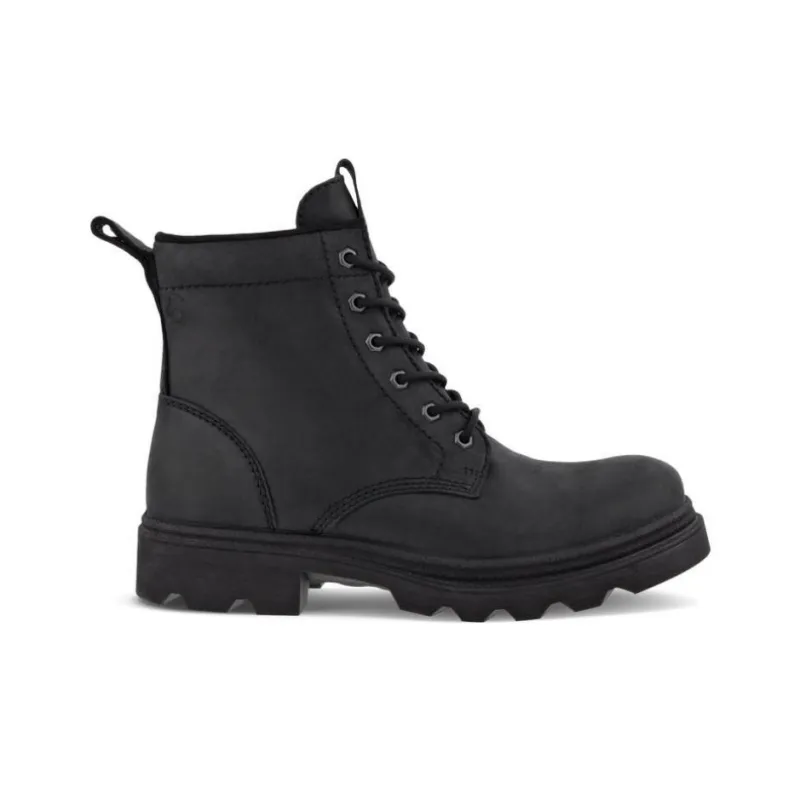 Ecco Leather New Collection Short Martin Boot Men's Black-1