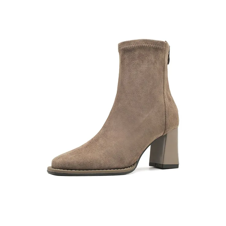 TADSW Ankle Boots Women's Khaki/Black-1