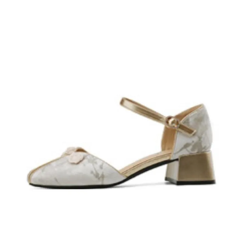 DAPHNE Chunky Heel High Heels 4.5cm Women's-0