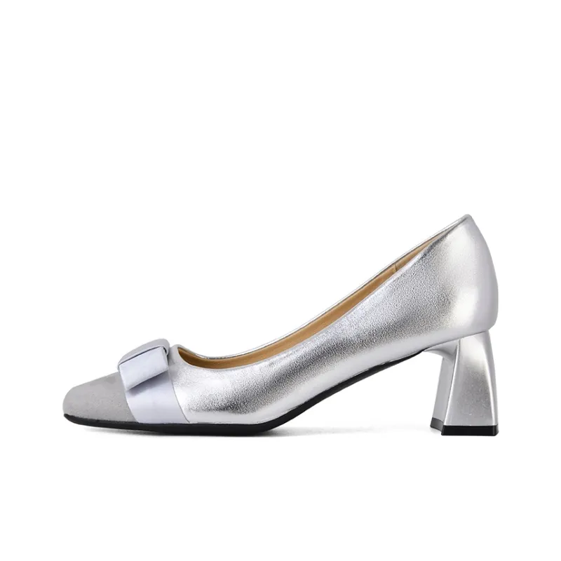Beijiani Chunky Heel High Heels 5.5cm Women's-14