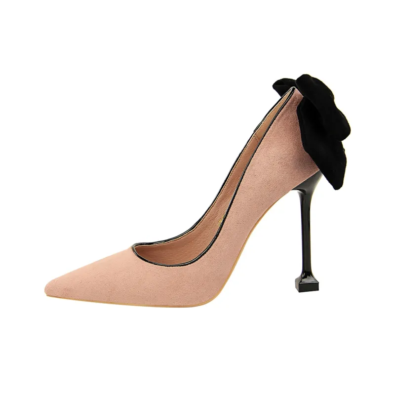 QITUMAUL High Heels Women's Gold-7