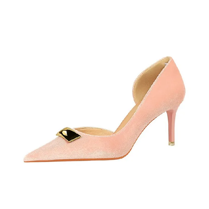 BIGTREE Slim Heel High Heels 7cm Women's-2