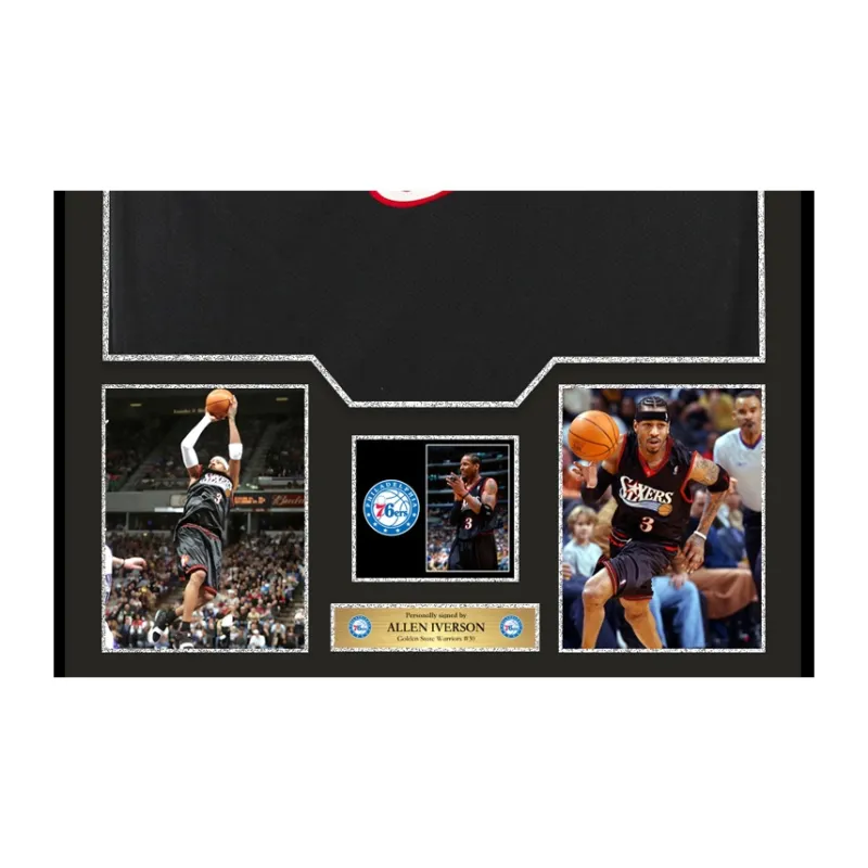 Three For Basketball Fan Supplies Beckett Authentication Framed Black Unisex-2