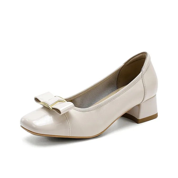 HARSON Chunky Heel High Heels 4cm Women's-5