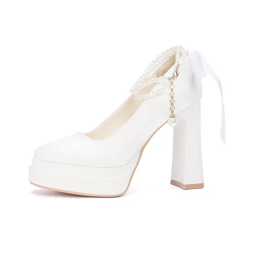 Zubumei Chunky Heel High Heels 11CM Women's