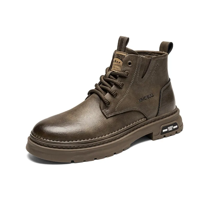 XIMO BULL Martin Boots Men Black/Brown-5