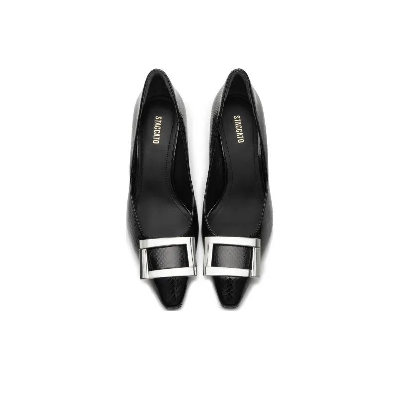 Staccato Midnight Muse Flared Heel High Heels 7cm Women's-7