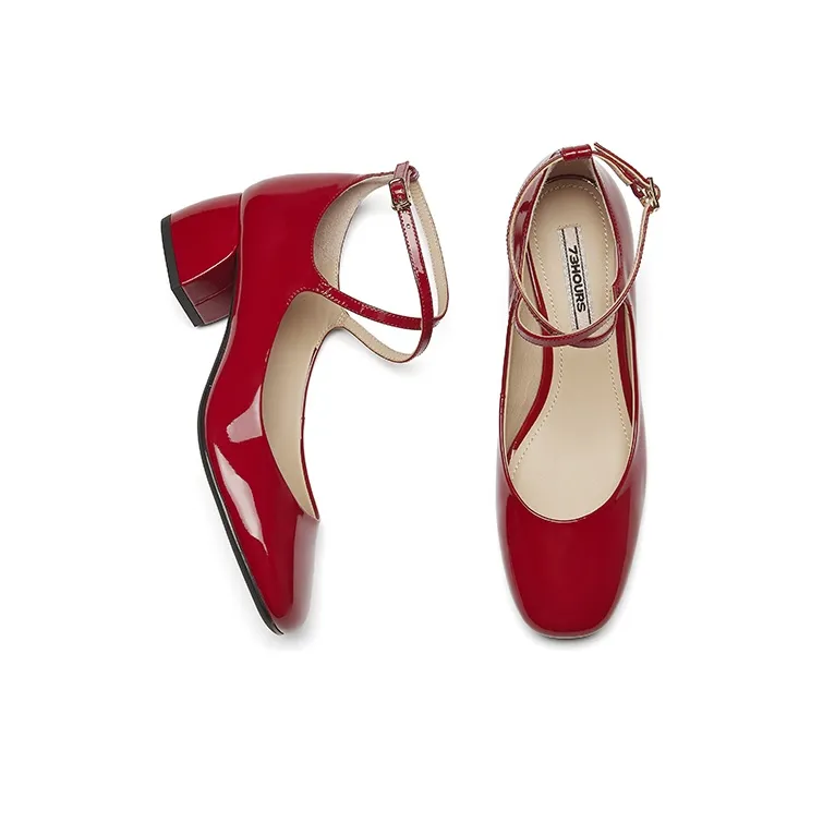 73Hours Love In The Maze Female Lead Chunky Heel High Heels 4.5cm Women's-4