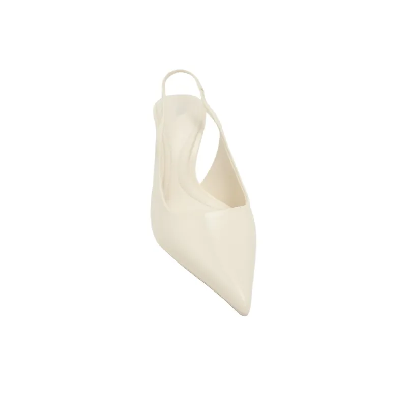 ZARA Slim Heel High Heels Women's White-2