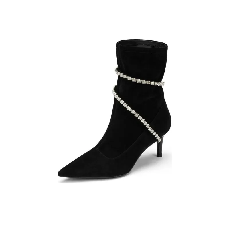 73Hours Galaxy Encircled Ankle Boots Women's Black-1