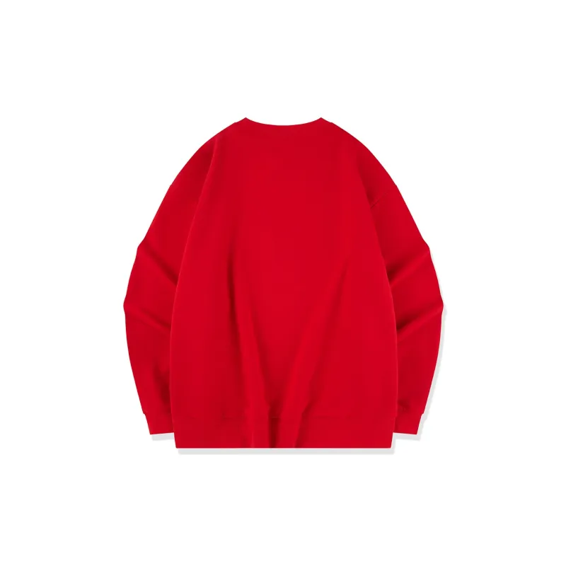 QIAODAN Get Rich Every Day Sweatshirt Men's Koi Fish Red-1