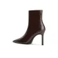 Coffee Fleece-Lined 8CM Heel Height