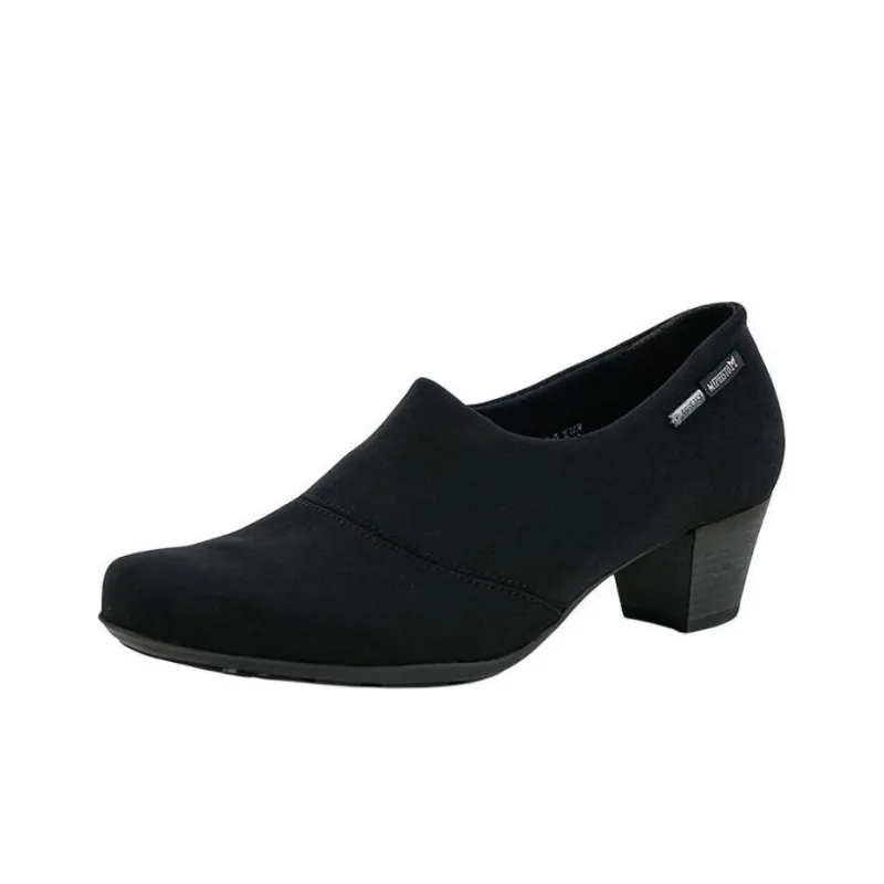 MEPHISTO Chunky Heel High Heels 4cm Women's Black-1