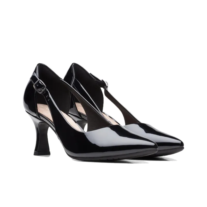 Clarks Slim Heel High Heels 7cm Women's Black-2