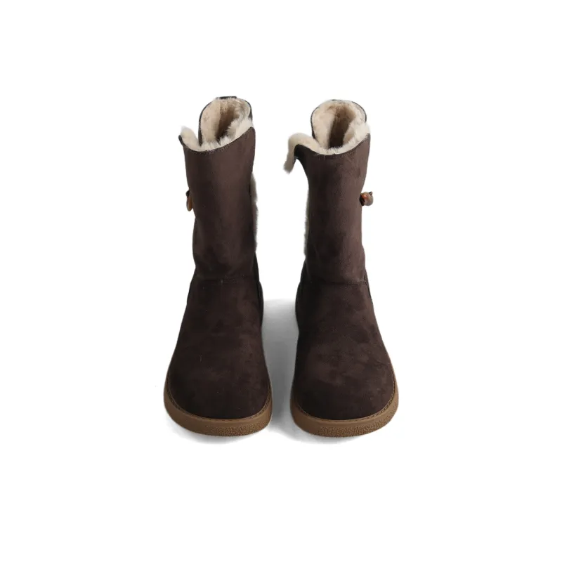 An Old Man Snow Boots Women's Brown/Khaki/Black-5