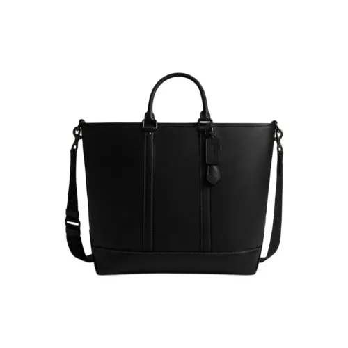 COACH MetropolitanCarryall Cow Leather One Shoulder Handbag Tubas Men's Black