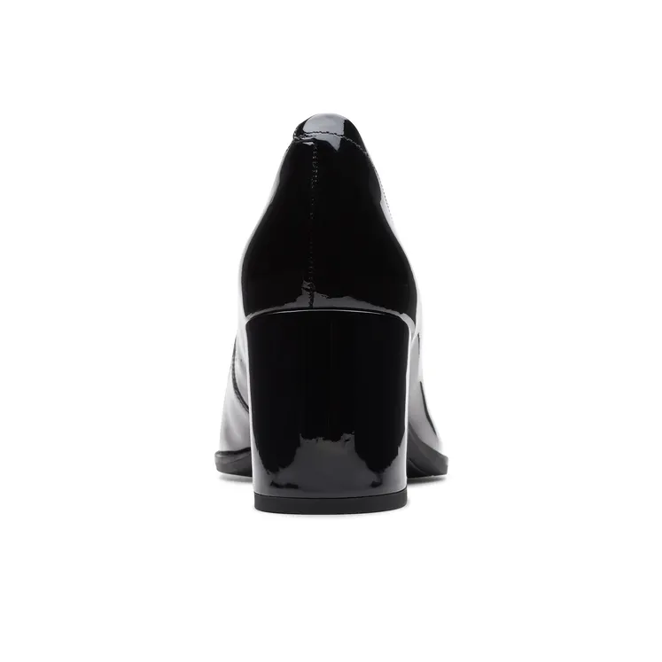 Clarks Frewa Series Chunky Heel High Heels Women's Black-3