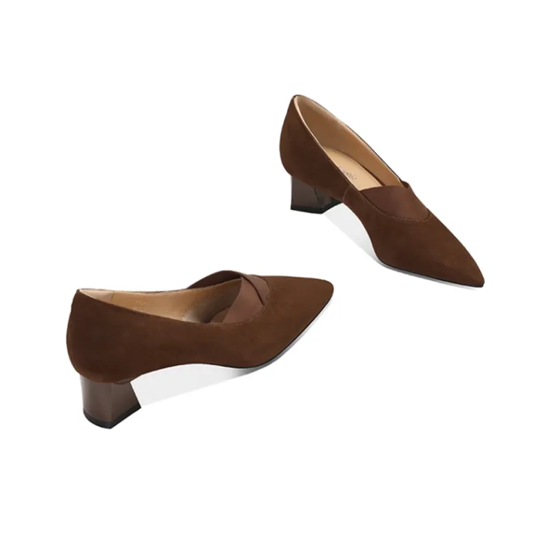 JESSICA SOPHIA Chunky Heel High Heels 3.5cm Women's-1