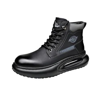 Help Martin Boots Men Black/Yellow