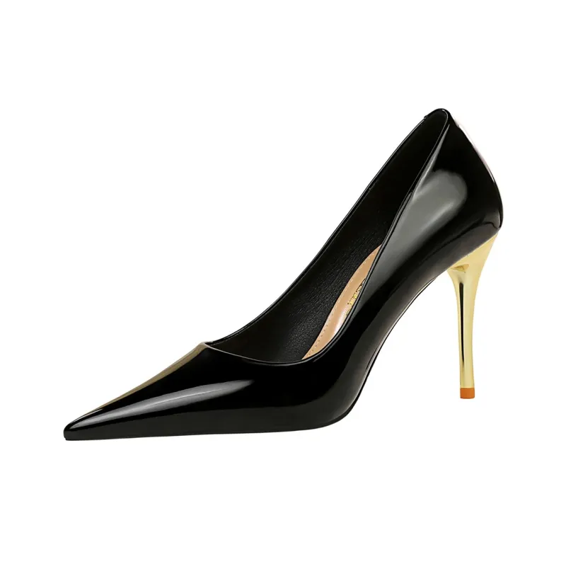 QITUMAUL Slim Heel High Heels Women's-13