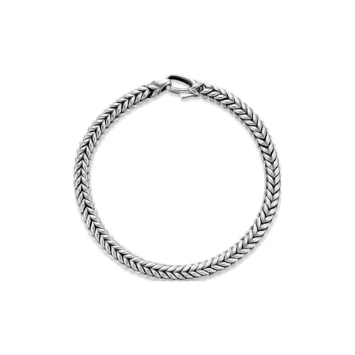 David Yurman Sterling Silver Chevron Bracelet 6mm