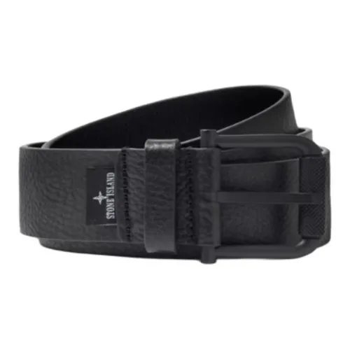STONE ISLAND Leather Leather Belts Men's Black -