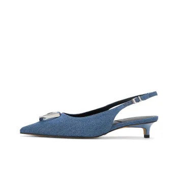 CHARLES&KEITH Small CK Slim Heel High Heels 3.5cm Women's Blue/Black