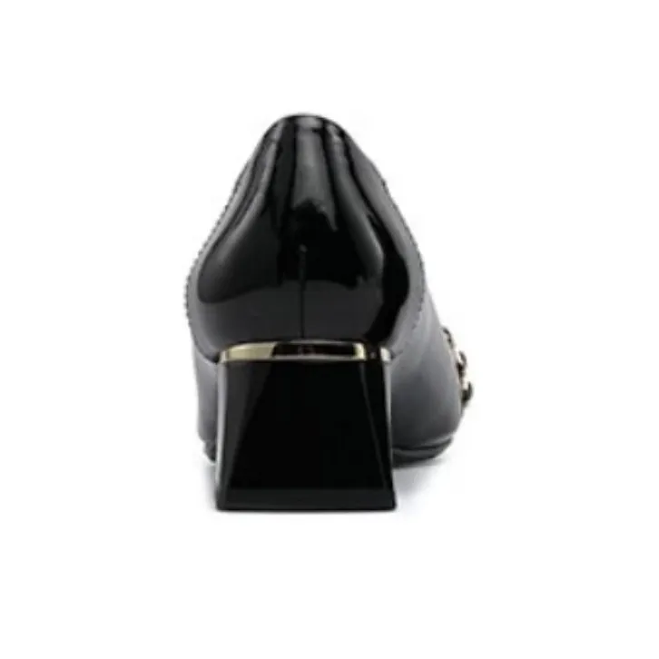 Chrisdien Deny Block Heel High Heels 5cm Women's Black-4