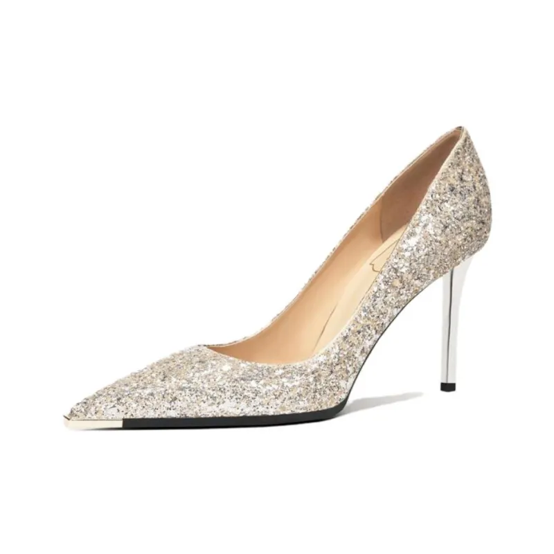 Zubumei Slim Heel High Heels 8CM Women's-5
