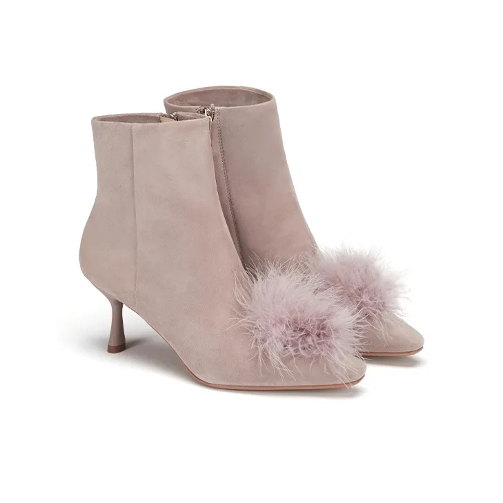 73Hours Plush Party Ankle Boots Women's-8