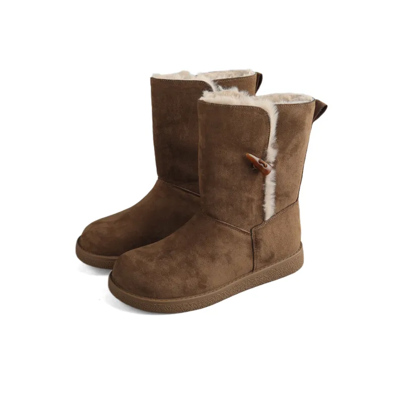 An Old Man Snow Boots Women's Brown/Khaki/Black-1