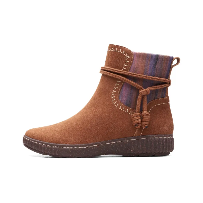 Clarks Caroline Lily Ankle Boots 3cm Women's Brown-0